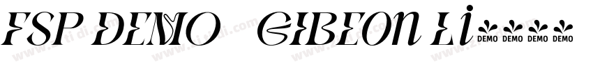 FSP DEMO   GIBEon Li字体转换